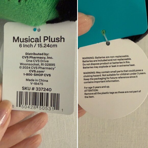 Spooky Village Frankenstein Plush 6 in Musical Halloween Toy CVS Exclusive 2024 - Picture 6 of 11